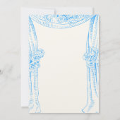 Uitnodiging tot  blauwe bruiloft (Achterkant)