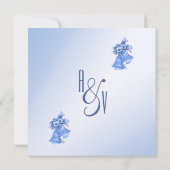 Uitnodiging tot blauwe bruiloft (Achterkant)