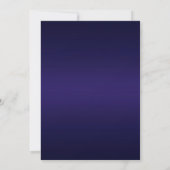 Uitnodiging tot blauwe en gele bruiloft (Achterkant)