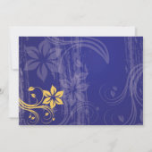 Uitnodiging tot blauwe en gele weduwen (Achterkant)