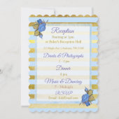 Uitnodiging tot blauwe en goudbloeding (Achterkant)