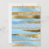 Uitnodiging tot blauwe en gouden weddenschappen (Achterkant)