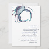 Uitnodiging tot blauwe krab bruiloft (Voorkant)