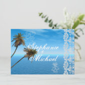 Uitnodiging tot blauwe Oceaan (Staand voorkant)