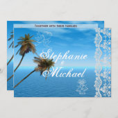 Uitnodiging tot blauwe Oceaan (Voorkant / Achterkant)