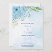 Uitnodiging tot  blauwe Rozen (Voorkant)