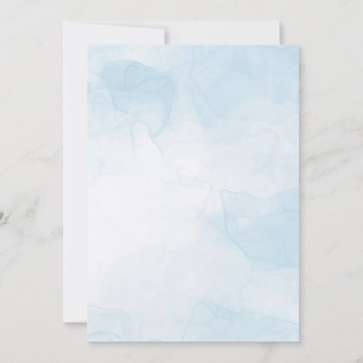 Uitnodiging tot blauwe Rozen (Achterkant)