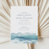 Uitnodiging tot blauwe Waterverf