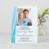 Uitnodiging tot blauwe weduwen (verticaal) (Staand voorkant)