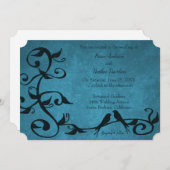 Uitnodiging tot blauwe wijting (Voorkant / Achterkant)