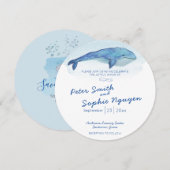 Uitnodiging tot blauwe wijting (Voorkant / Achterkant)