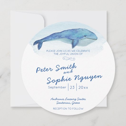 Uitnodiging tot blauwe wijting (Voorkant)