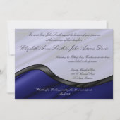 Uitnodiging tot blauwe zijdegolf (Voorkant)