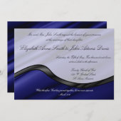 Uitnodiging tot blauwe zijdegolf (Voorkant / Achterkant)