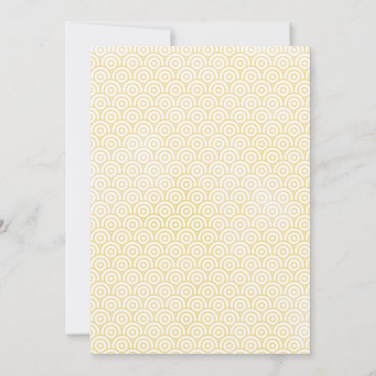 Uitnodiging tot blauwgroen en koraal Zee (Achterkant)