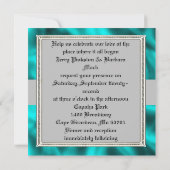 Uitnodiging tot blauwgroen en Zilverweddenschappen (Achterkant)