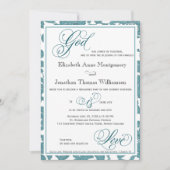 Uitnodiging tot blauwgroen weddenschappen op grond (Voorkant)