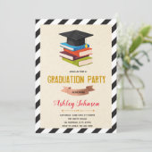 Uitnodiging tot Boek met afstuderen (Staand voorkant)