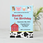 Uitnodiging tot Boerderij van Barnyard (Staand voorkant)
