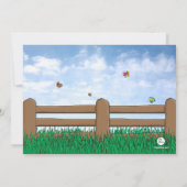 Uitnodiging tot Boerderij van Cowgirl (Achterkant)