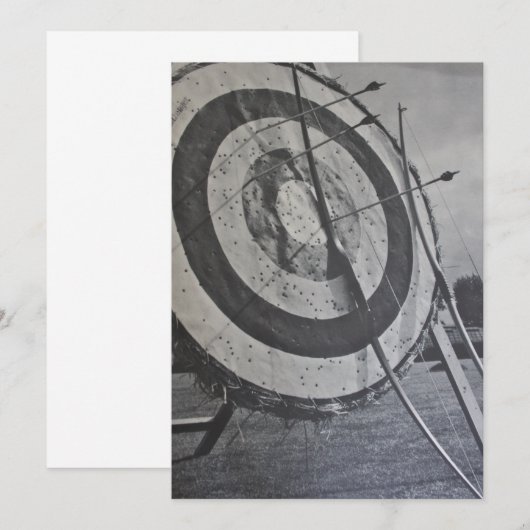 Uitnodiging tot boogschieten (Voorkant / Achterkant)