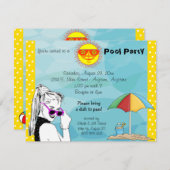 Uitnodiging tot brandstichting en pool (Voorkant / Achterkant)