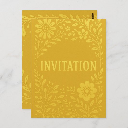 UITNODIGING TOT BRIEFKAART (Voorkant / Achterkant)