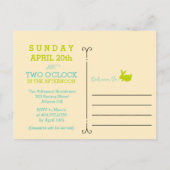 Uitnodiging tot Briefkaart Easter Egg Hunt (Achterkant)