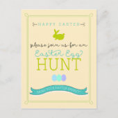 Uitnodiging tot Briefkaart Easter Egg Hunt (Voorkant)