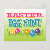 Uitnodiging tot Briefkaart Easter Egg Hunt (Voorkant)