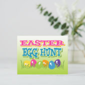 Uitnodiging tot Briefkaart Easter Egg Hunt (Staand voorkant)