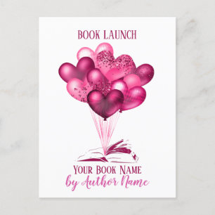 Uitnodiging tot Briefkaart romance Book Launch Par