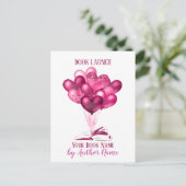 Uitnodiging tot Briefkaart romance Book Launch Par (Staand voorkant)