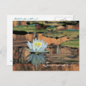 Uitnodiging tot Briefkaart van de zomerse partij (Voorkant / Achterkant)