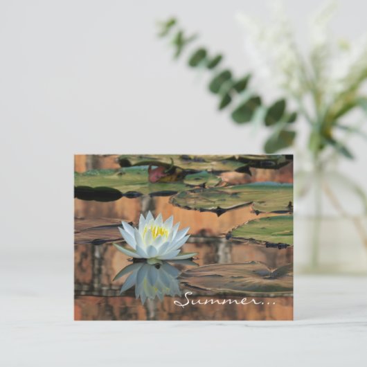 Uitnodiging tot Briefkaart van de zomerse partij (Staand voorkant)