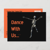 Uitnodiging tot Briefkaart van Halloween Party (Voorkant / Achterkant)