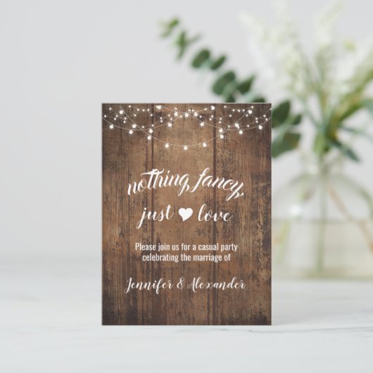 Uitnodiging tot briefkaart voor de sluiting van ee (Staand voorkant)