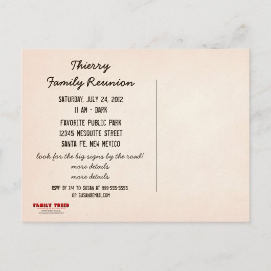 Uitnodiging tot Briefkaart voor gezinshereniging (Achterkant)