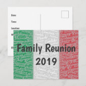 Uitnodiging tot Briefkaart voor gezinshereniging (Voorkant / Achterkant)