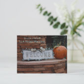 Uitnodiging tot Briefkaart voor huisverwarming (Staand voorkant)