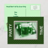 Uitnodiging tot Briefkaart voor St. Patrick's Day (Voorkant / Achterkant)