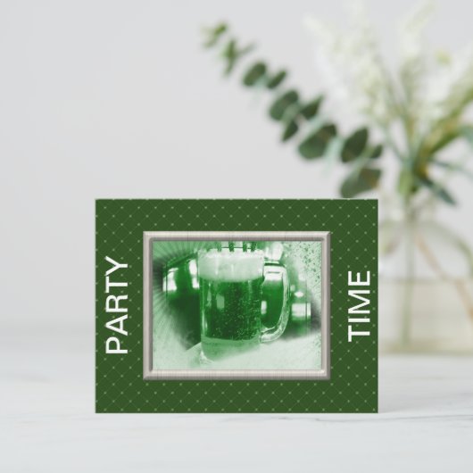 Uitnodiging tot Briefkaart voor St. Patrick's Day (Staand voorkant)