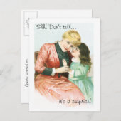 Uitnodiging tot Briefkaart voor verrassingspartije (Voorkant / Achterkant)