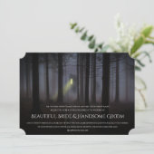 Uitnodiging tot bruiloft in Haunted House Hallowee (Staand voorkant)