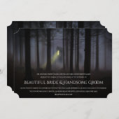 Uitnodiging tot bruiloft in Haunted House Hallowee (Voorkant / Achterkant)