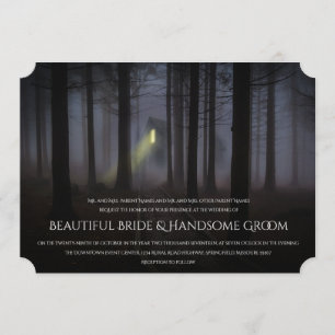 Uitnodiging tot bruiloft in Haunted House Hallowee