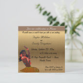 Uitnodiging tot bruiloft in Hawaiian (Staand voorkant)