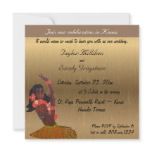 Uitnodiging tot bruiloft in Hawaiian