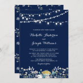 Uitnodiging tot bruiloft in marinescheepvaart en g (Voorkant / Achterkant)