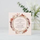 Uitnodiging tot bruiloft op het Plein van de Rusti (Staand voorkant)